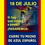18 DE JULIO AZUL ESPA?OL