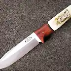 Fallkniven S1 with rosewood and scrimshawed stag