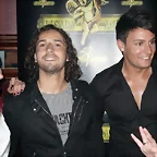Palomares y Julito en la presentacion de su disco