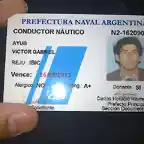 CARNET NAUTICO DE MI PAPA jajaj lindo escracho