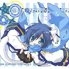 40239 - cat_ears chibi falling kaito musical_note solo stars vocaloid