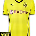 Borussia Dortmund 13-14 Home Kit (4)