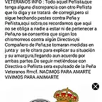 comunidado veteranos