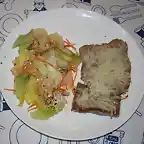 Ventresca de atn con ensalada