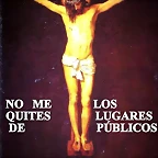 letrero si al crucifijo