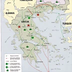 mapa invasin de Grecia 1941.