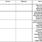 horario entrenos