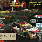 CARTEL RALLY SLOT 124 EL TOSCON