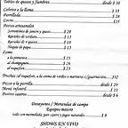 precios restaurante