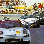 Evaristo Sarabia ( Porsche 911 Rs ), Mariano Lacasa ( Porsche 911 Rs ), Alfonso Asensio ( Renault 5 Turbo ) 1984