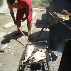 Aca haciendo feliz la corvina,je