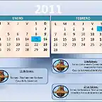 Calendario Enero febrero22