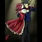 aki y yusei bailando