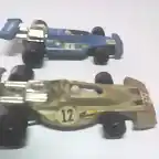 F1 Ferrari 312T ruedas B y aleron de metal azul