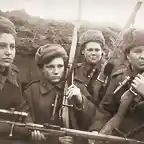 Francotiradoras soviticas en Stalingrado
