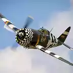 Caza P-47 Thunderbolt SNAFU. Numeral 225068. Reconstruido