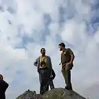 en la cima