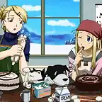 teniente and  winry