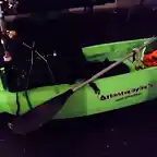 mi kayak listo para la pesca