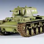 Escala-1-35-rusia-KV-1-modelo-1941-KV-Small-Turret-Tank-trompetista-modelo-de-ensamblaje