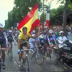 Perico-Tour1988-Bandera Espa?a-Indurain2