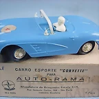 Corvette azul chasis caja blanco con caja