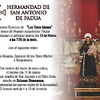 LOS TRECE MARTES Y SOLEMNE BESAMANOS DE SAN ANTONIO