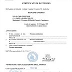 BAUTISMO ANTONIO RUSCONI