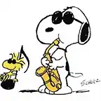 Snoopy playing Tuba