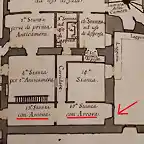 Mappa Terza Loggia Palazzo Apostolico Vaticano Dettaglio