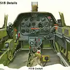 P-51 Mustang cabina