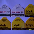 Hojas de afeitar marca Schick.