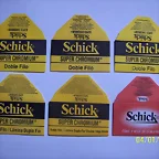 Hojas de afeitar marca Schick.