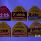 Hojas de afeitar marca Schick.