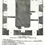 Plano de la sala del Consistorio Secreto en el Palacio del Quirinal (Roma)