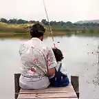 Papa y yo pescando