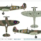 Duglas Bader - SpitfireMkIaDBdrawing2