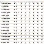 Classificaci 2010 Divisi I - 1a. Cursa