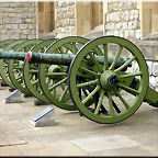 caones de Napolen expuestos en la Torre de Londres.