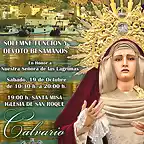 Cartel Besamanos Virgen de las Lagrimas 2013