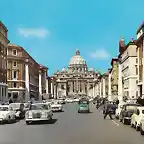 Postcard Roma Italia Via della Conciliazione Tecnograf spa Via Sciuti 128 Palermo 1966a by Alain Mugica,