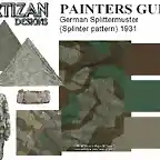 painters guide 1931 German Splittermuster