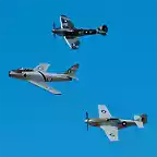 Spitfire Sabre y Mustang