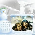 Hugo y Mar?a calendario diciembre