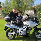 salida a Portugal tres motos y un auto Pedras del Rey 160