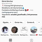 Foto perfil Mar?a Instagram 22-9-2019