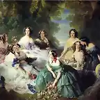 La emperatriz Eugenia y sus damas