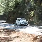 600 Abarth blanco en Rally