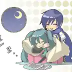 160 - chibi hatsune_miku kaito vocaloid