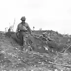 Men of Company I, 23rd Infantry Regiment, US Army 2nd Infantry Division advancing near Brest, France, 29 Aug 1944